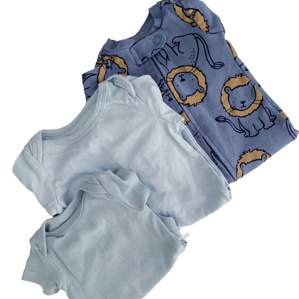 Newborn Baby Clothes Bodysuit & Pajama Pack - 3 Pieces